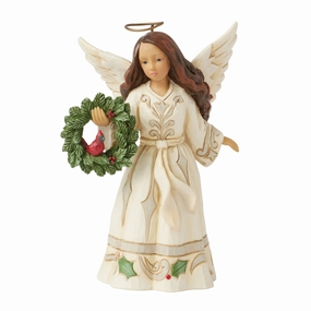 Wdlnd Angel with Cardinal Fig figurines,decorative figurines,home accents