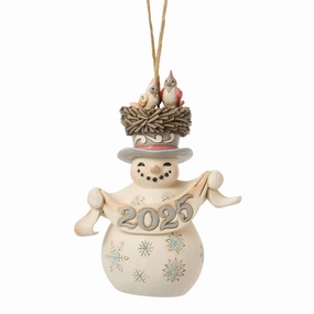 Wdlnd Dated 2025 Snowman Orn figurines,decorative figurines,home accents