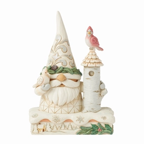 Wdlnd Gnome with Birdhouse Fig figurines,decorative figurines,home accents