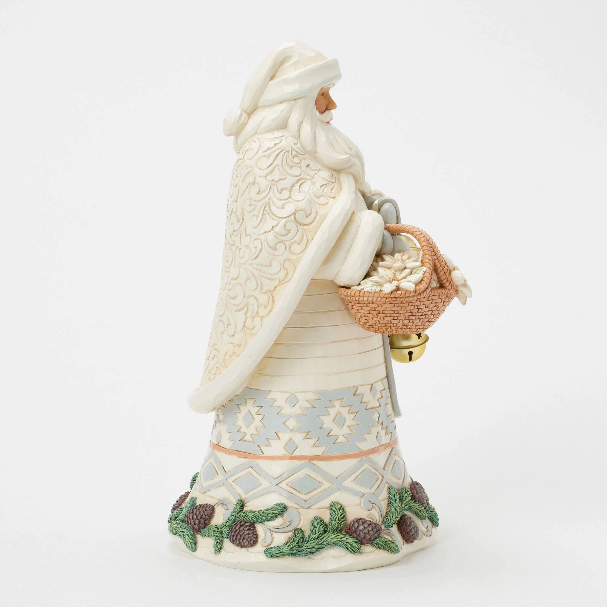 Wdlnd Santa Bkt and Bells Fig