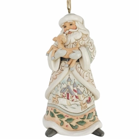 Wdlnd Santa Holding Fawn Orn figurines,decorative figurines,home accents