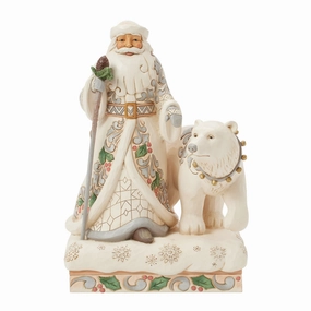 Wdlnd Santa with Bear Fig figurines,decorative figurines,home accents