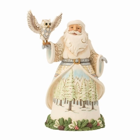 Wdlnd Santa with Owl Figurine figurines,decorative figurines,home accents