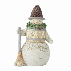 Wdlnd Snowman Pinecone Hat Fig figurines,decorative figurines,home accents