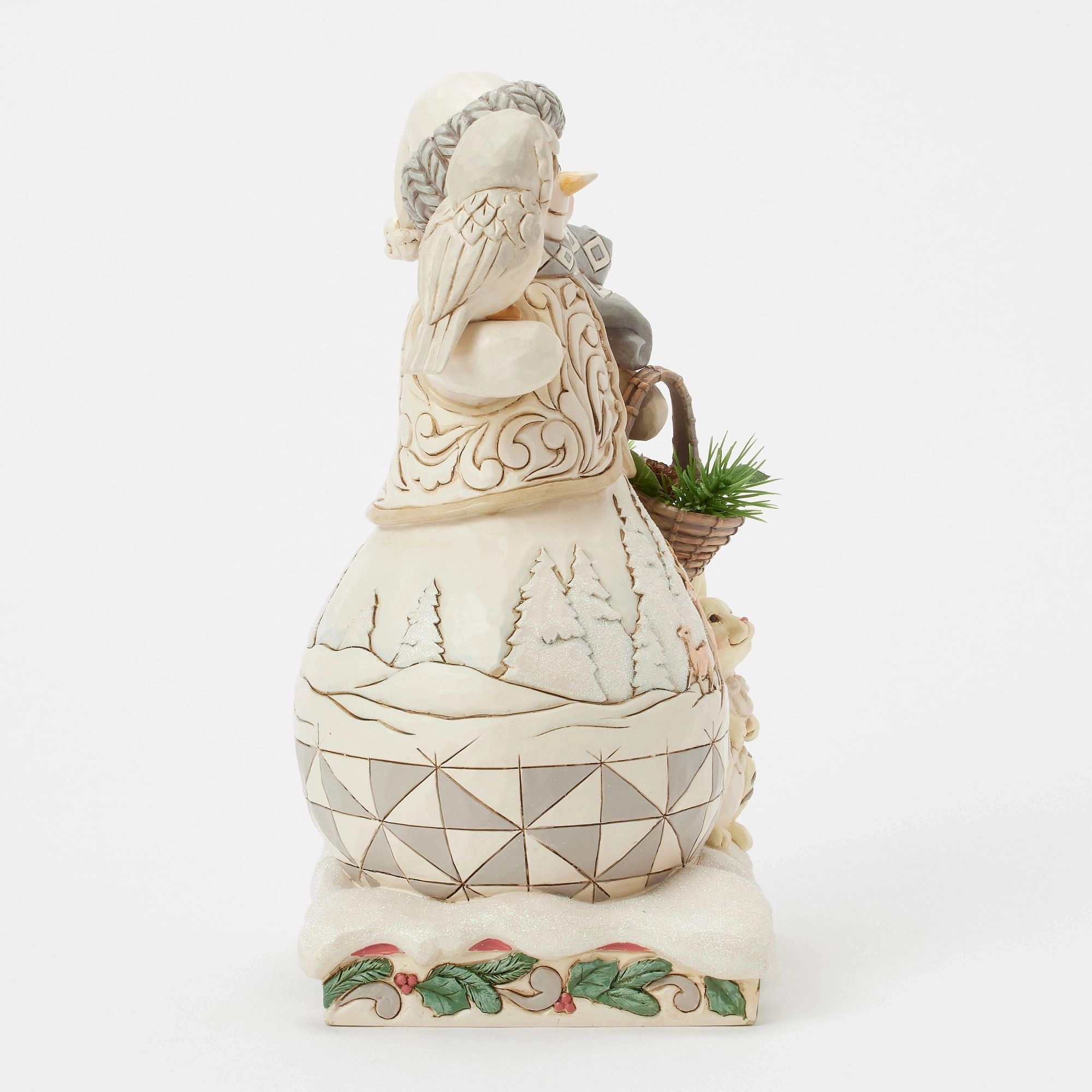 Wdlnd Snowman With Basket Fig