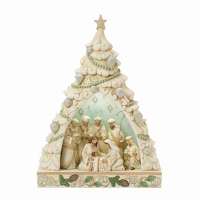 Wdlnd Tree Nativity Diorama figurines,decorative figurines,home accents