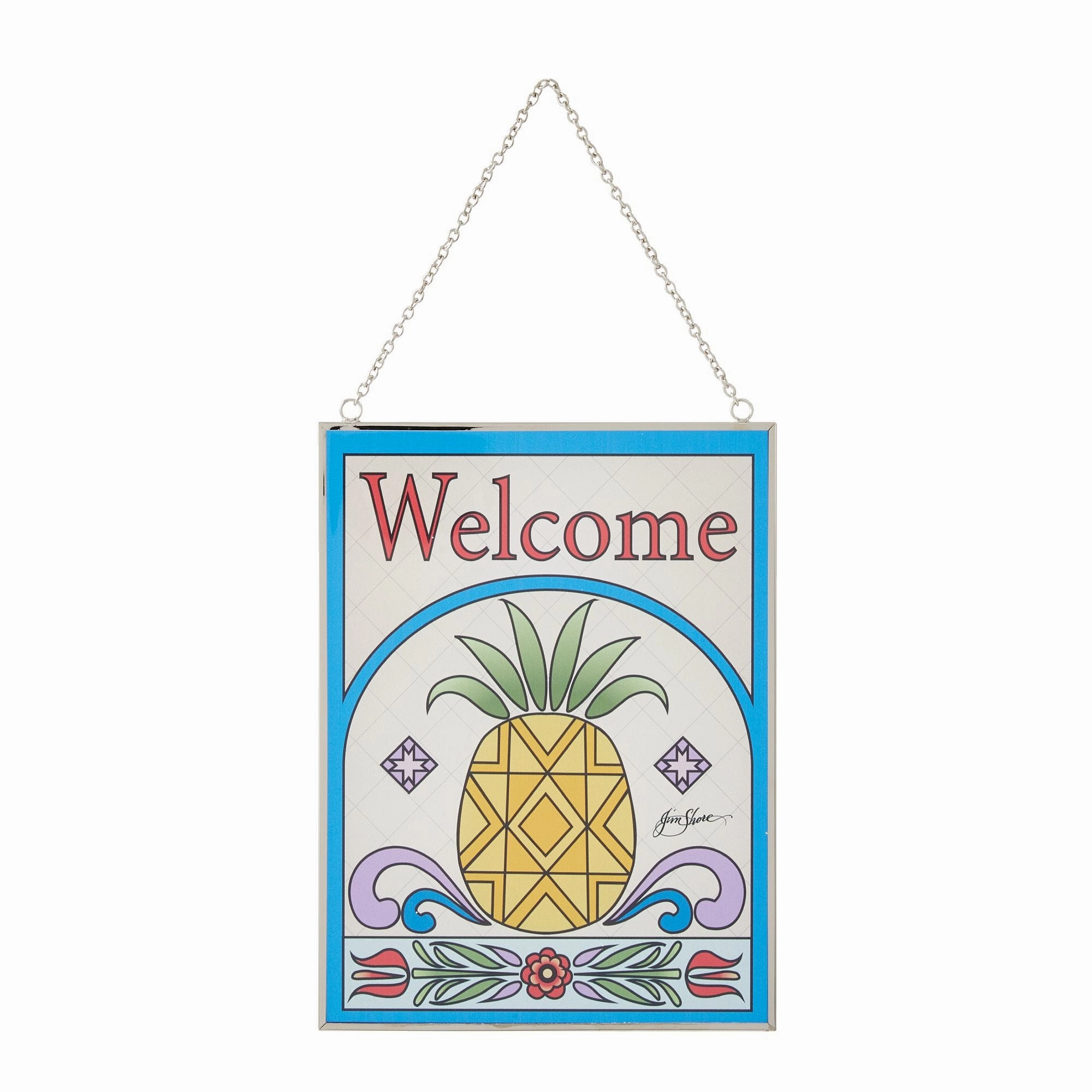 Welcome Pineapple Suncatcher figurines,decorative figurines,home accents