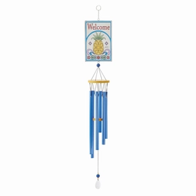Welcome Pineapple Wind Chime figurines,decorative figurines,home accents