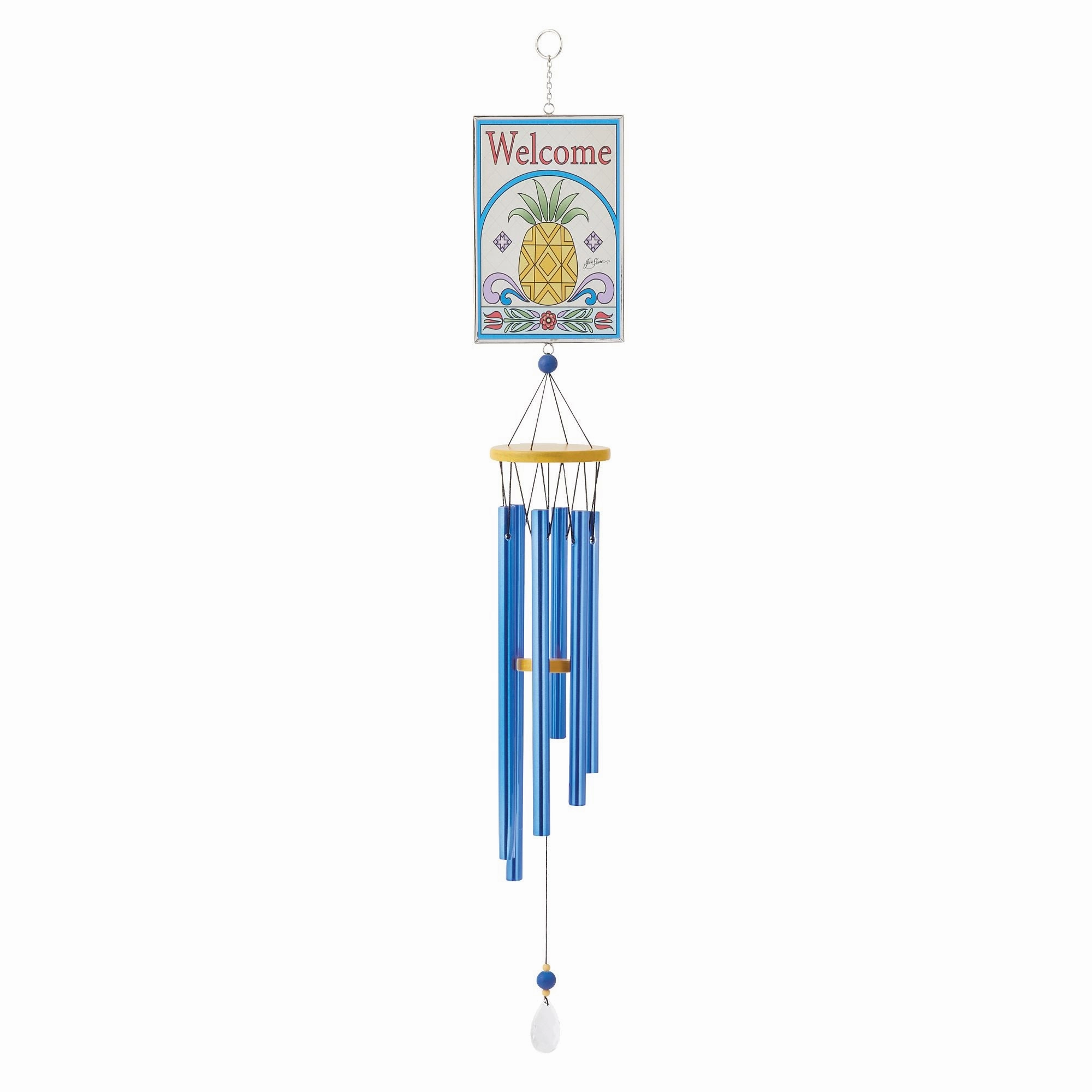 Welcome Pineapple Wind Chime figurines,decorative figurines,home accents