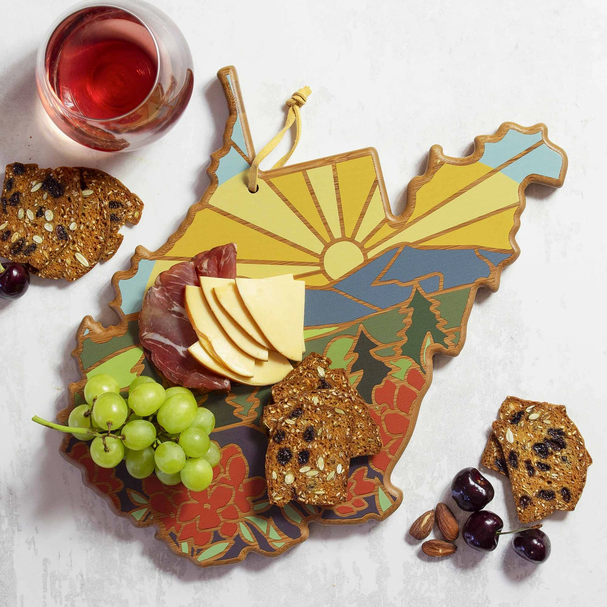 West Virginia Cutting Board with Artwork by Summer Stokes