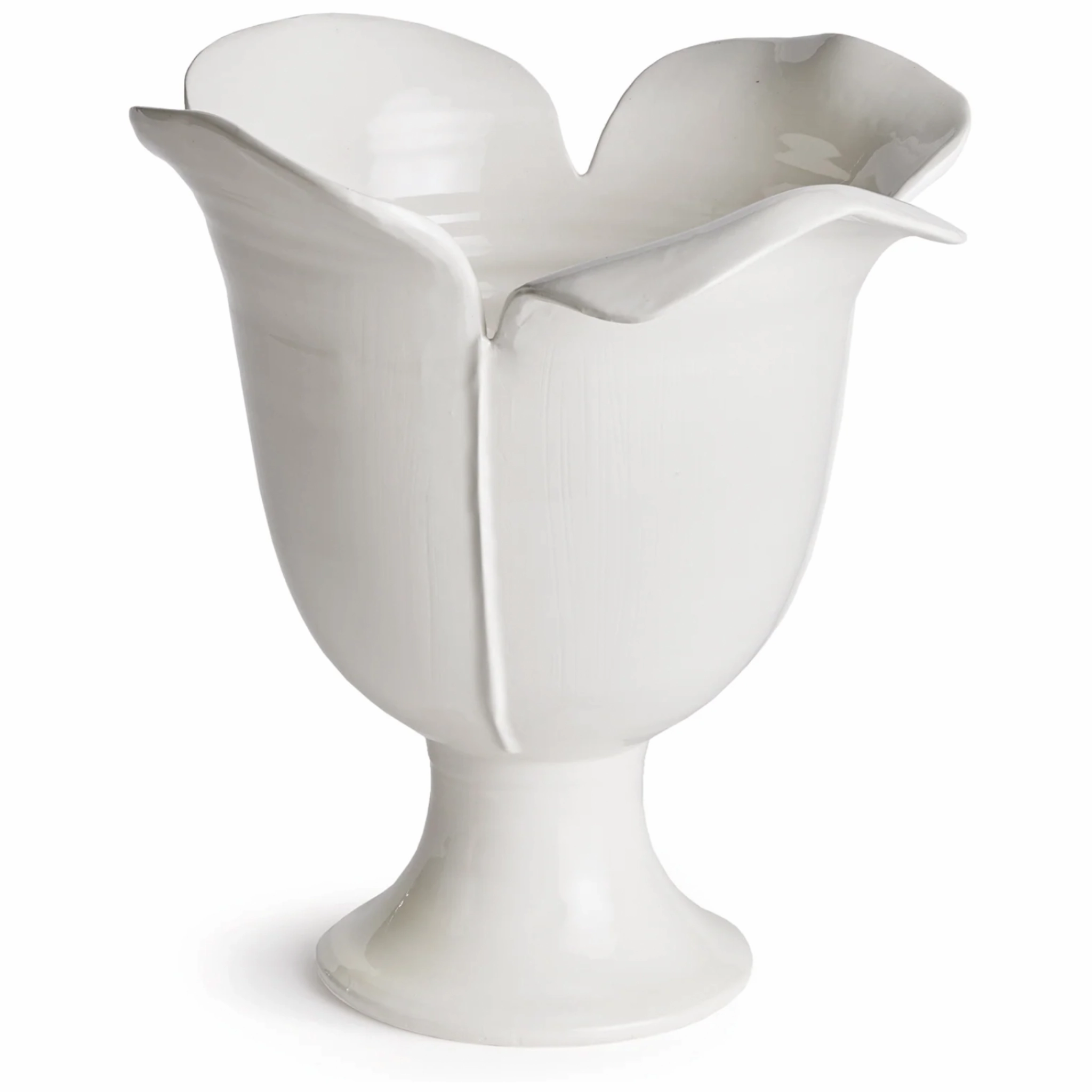 White Petalo Vase- Available In Two Sizes vase,flower vase,home decoration