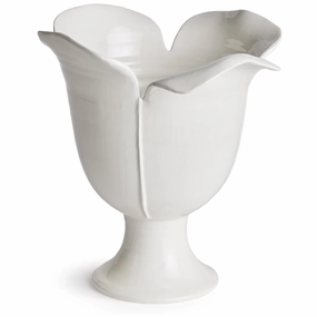White Petalo Vase- Available In Two Sizes vase,flower vase,home decoration
