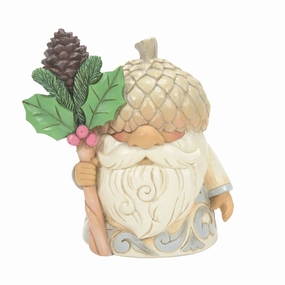 White Woodland Gnome Acorn Hat figurines,decorative figurines,home accents