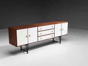 William Watting for Fristho Sideboard in Teak with White Front storage cabinet,organizer,furniture storage