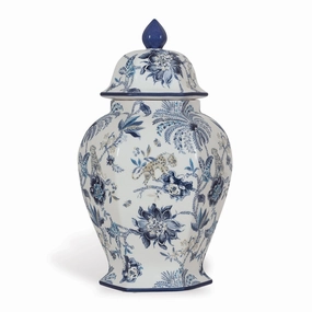 Williamsburg Collection Blue and White Medium Ginger Jar vase,flower vase,home decoration