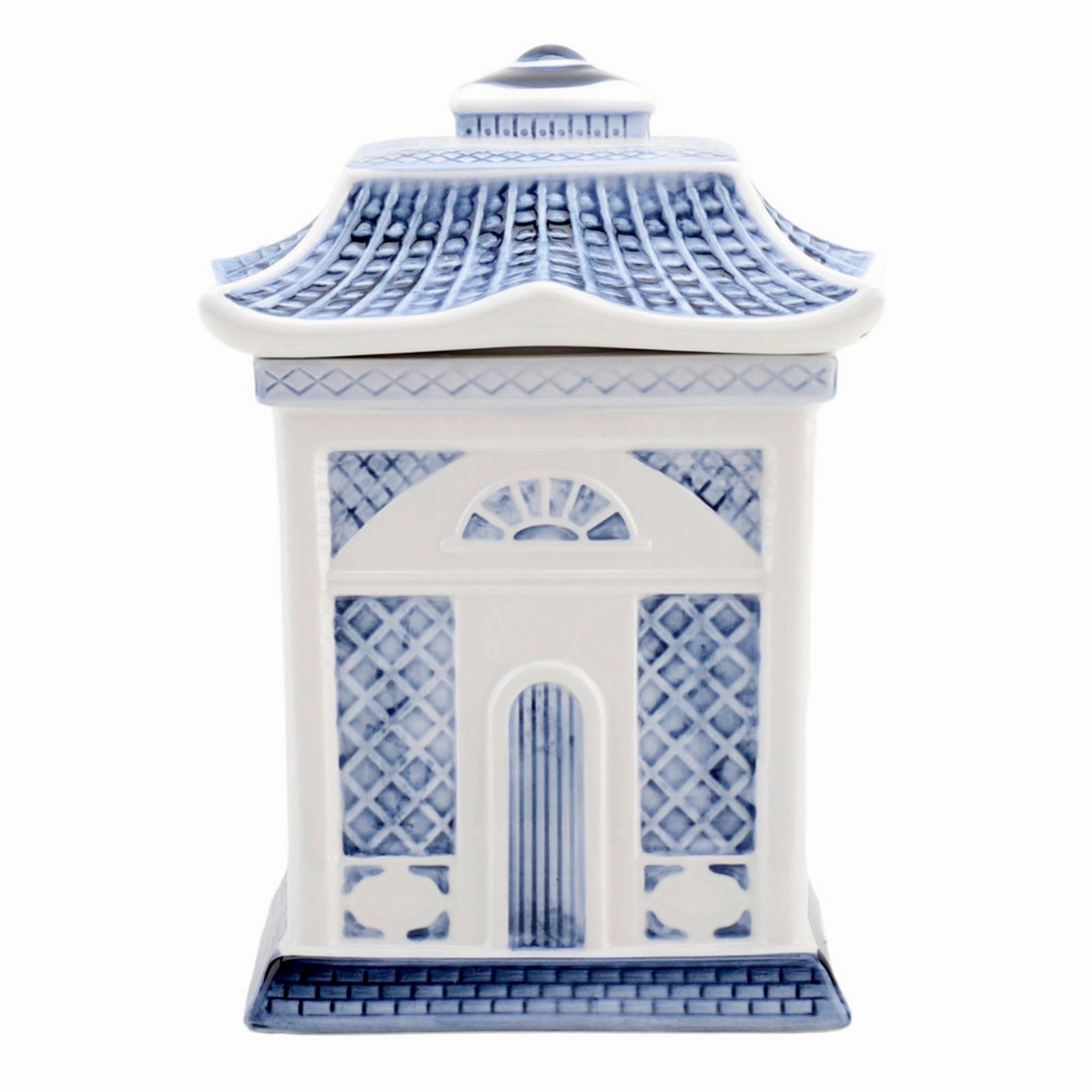 Willow Lidded Jar Blue