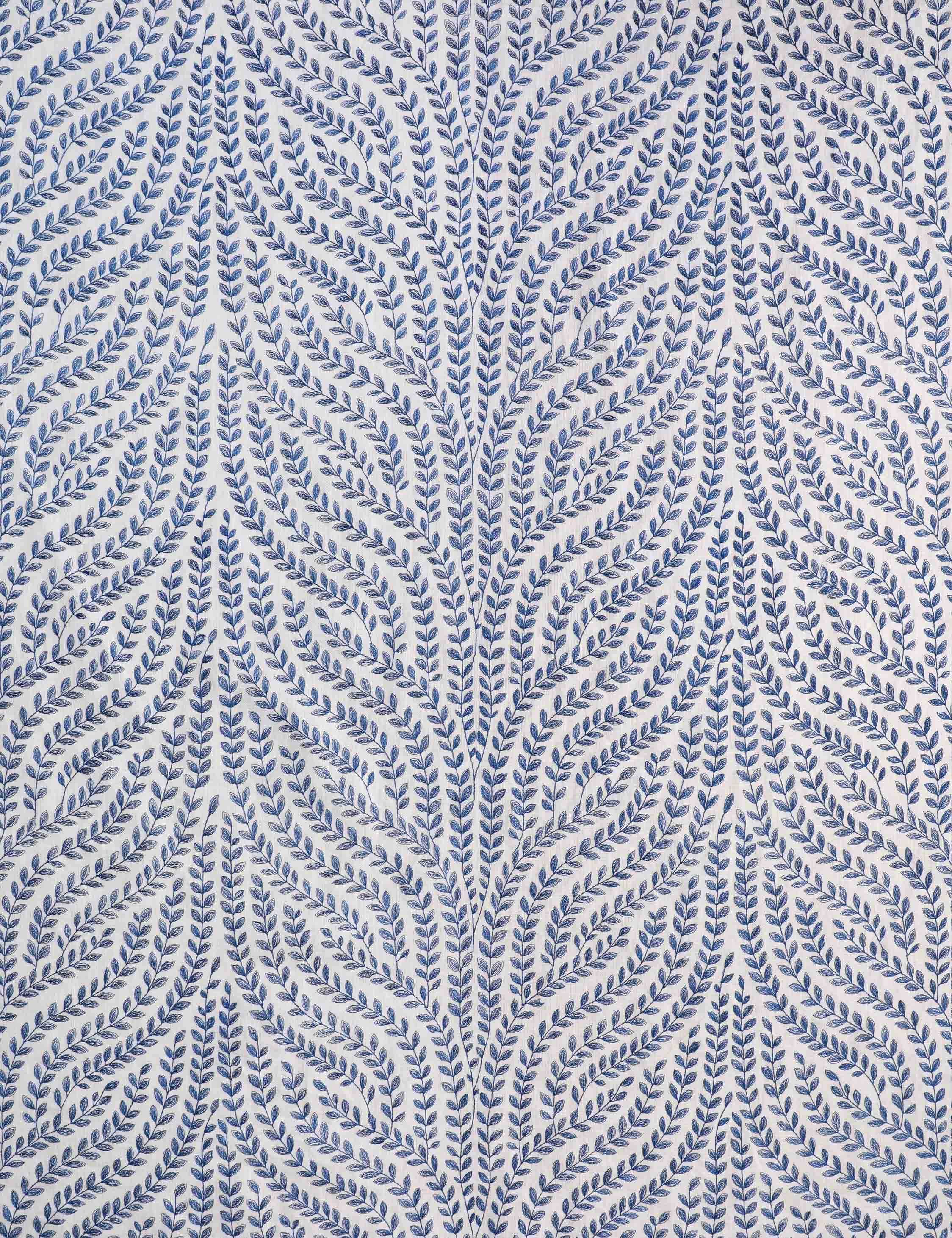 Willow Vine Embroidery Linen Fabric by Scalamandr