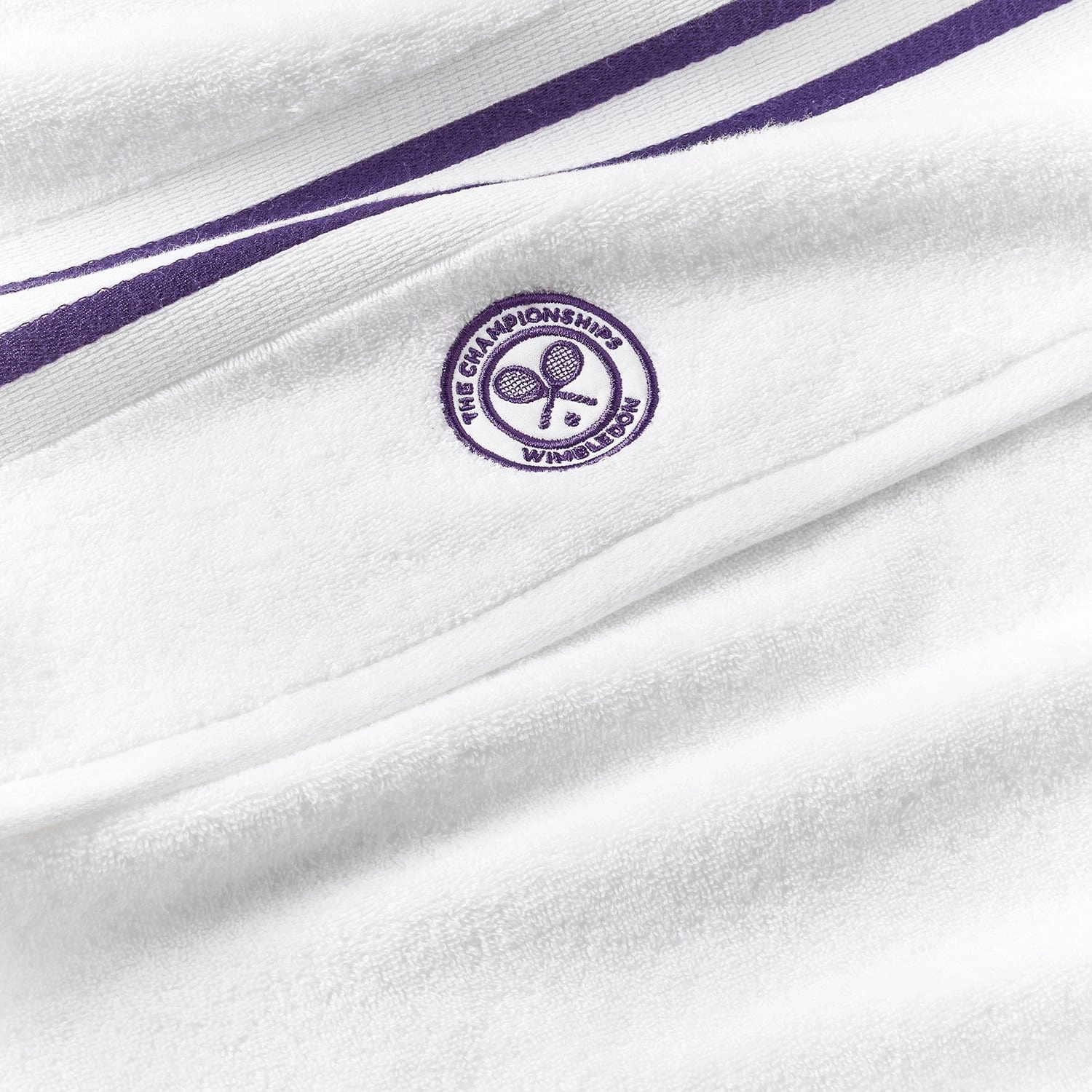 Wimbledon 2025 Baseline Bath & Hand Towel set in Purple