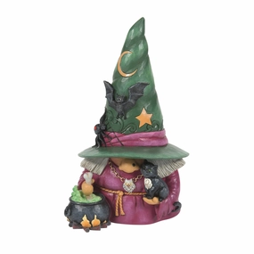 Witch Gnome with Cauldron Fig figurines,decorative figurines,home accents