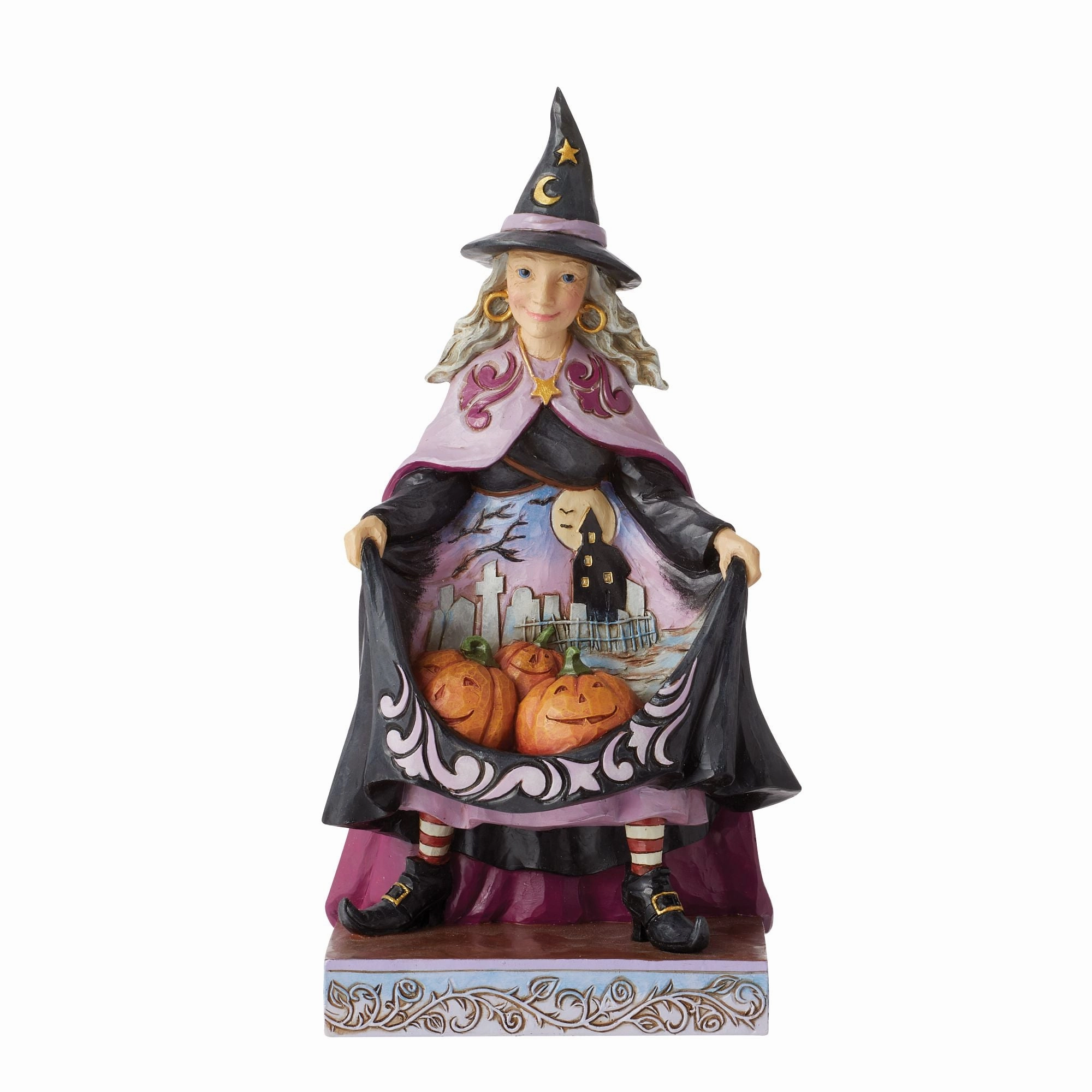 Witch with Pumpkins Skirt Fig figurines,decorative figurines,home accents