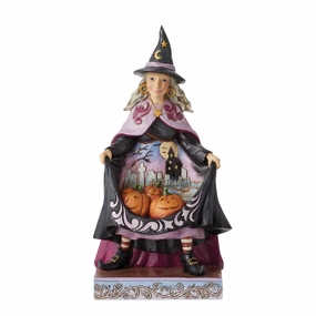 Witch with Pumpkins Skirt Fig figurines,decorative figurines,home accents