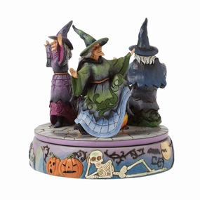 Witches Rotating Cauldron Fig figurines,decorative figurines,home accents