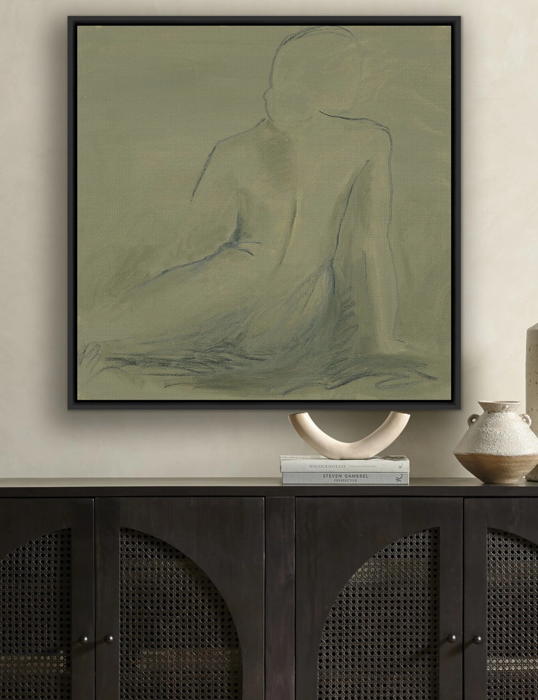 Woman At Rest II Wall Art by Melody McMunn wall art,canvas print,home wall decor