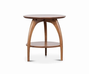 Wood Castle Tibro End Table Round sofa,couch,living room furniture