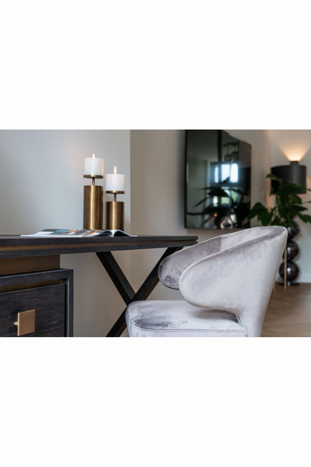 Wooden Desk With 3 Drawers | OROA Hunter