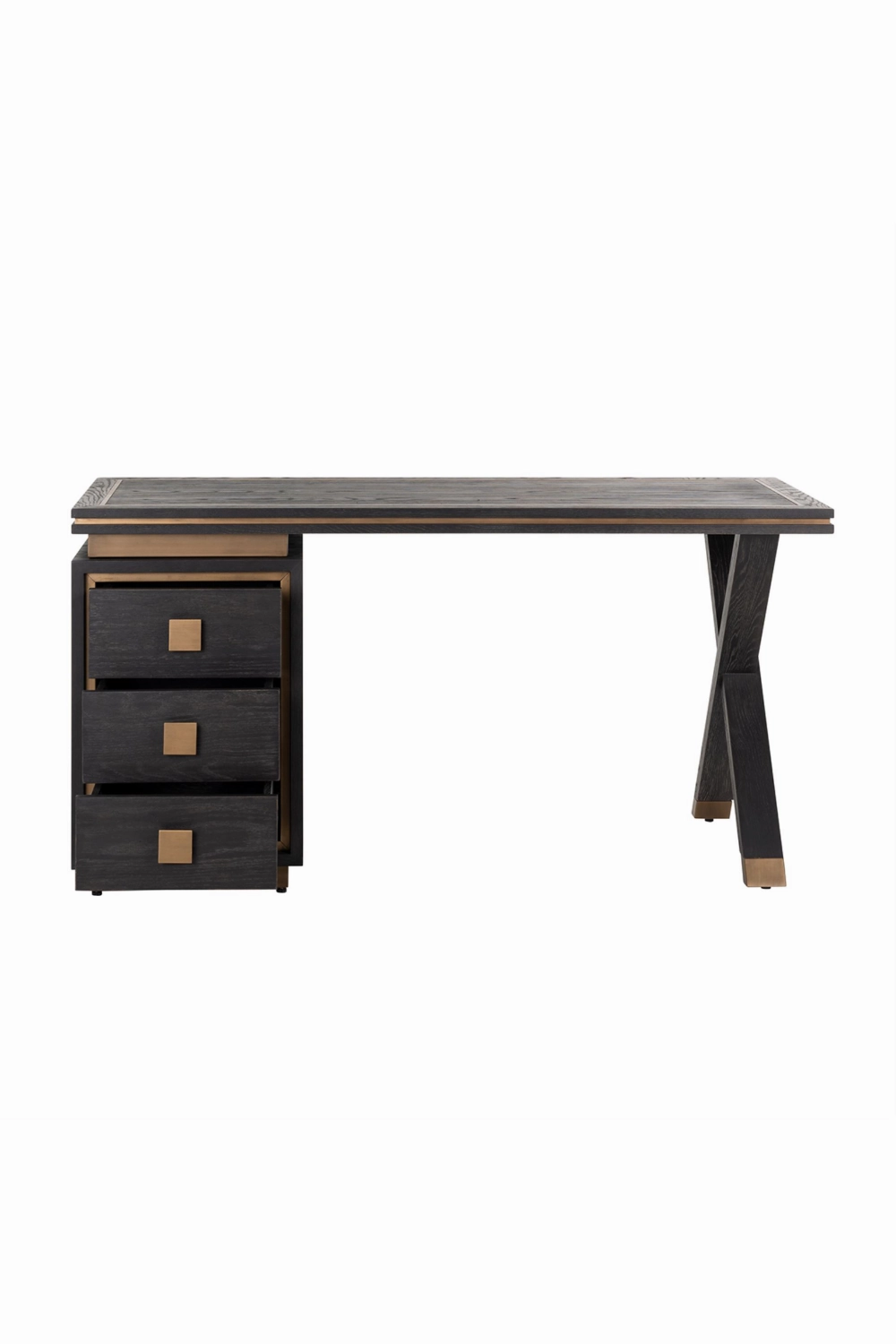 Wooden Desk With 3 Drawers | OROA Hunter