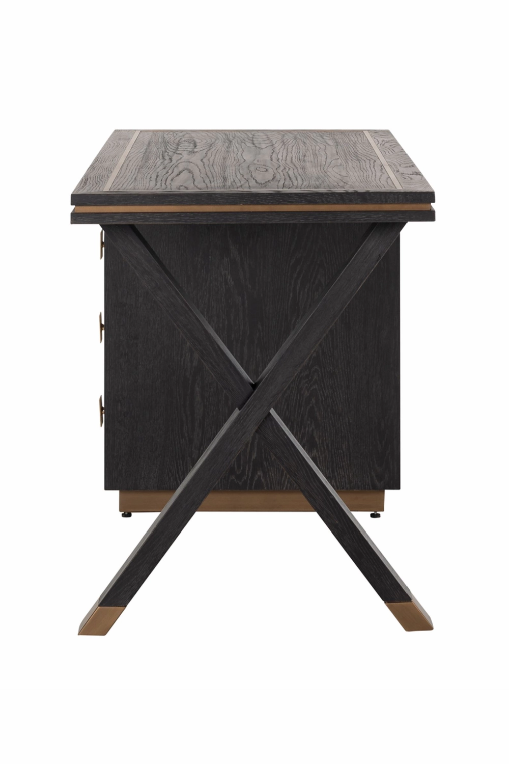 Wooden Desk With 3 Drawers | OROA Hunter