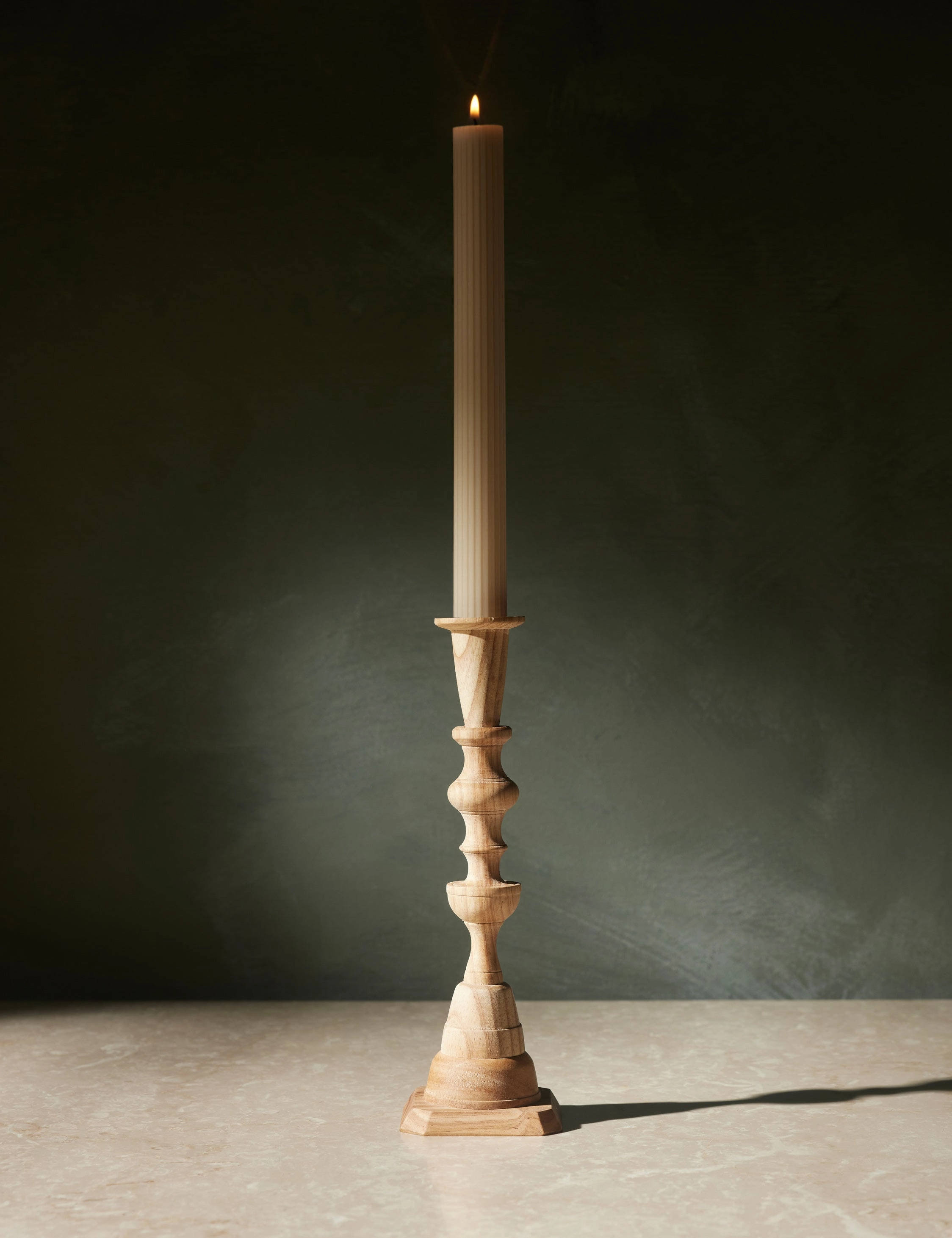 Wooden Georgian Candlesticks