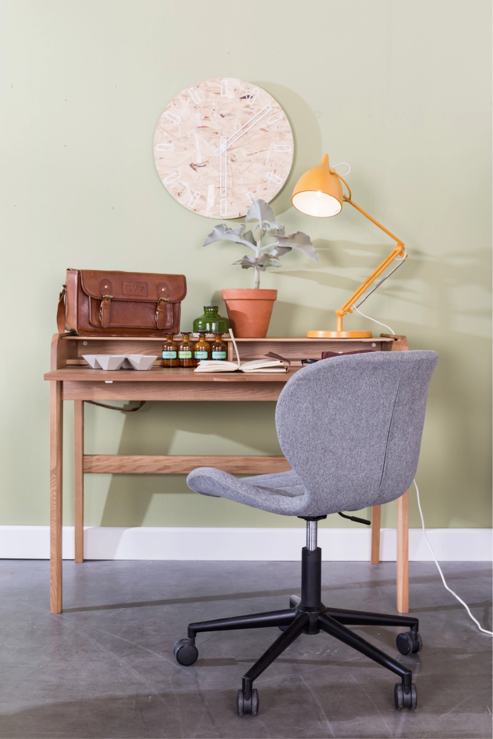Wooden Secretary Desk Table | Zuiver Barbier