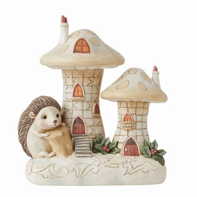 Woodland Lited Mushroom House figurines,decorative figurines,home accents