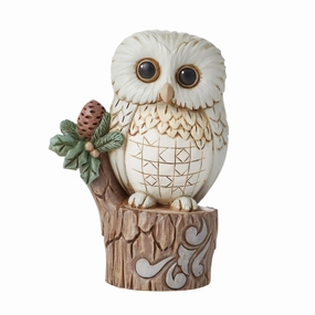 Woodland Owl on Tree Stump figurines,decorative figurines,home accents