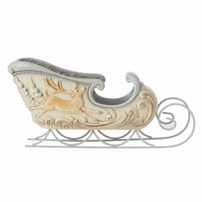 Woodland Sleigh Center Piece figurines,decorative figurines,home accents