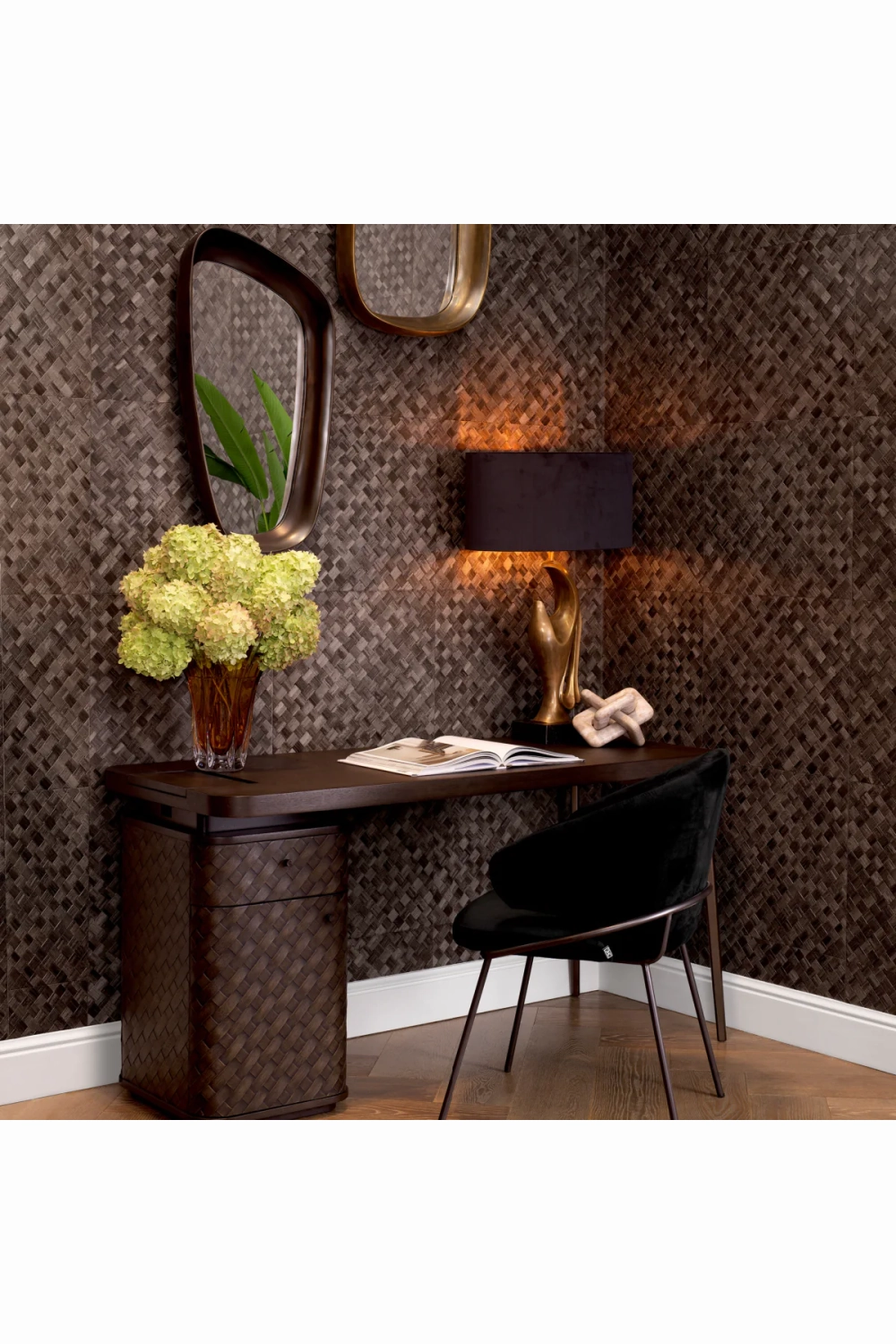 Woven Oak Desk | Eichholtz Fiji