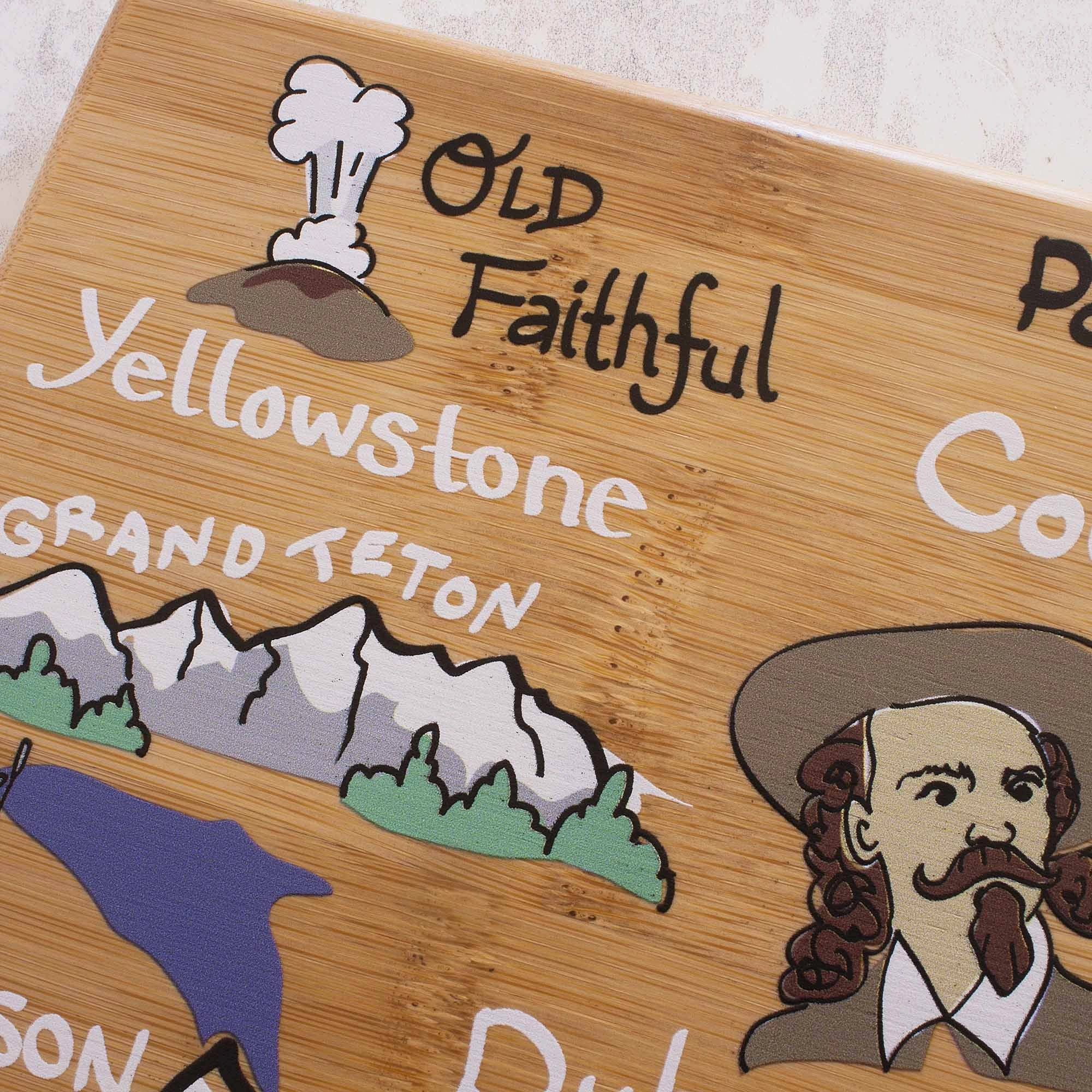 Wyoming Cutting Board with Artwork by Fish Kiss