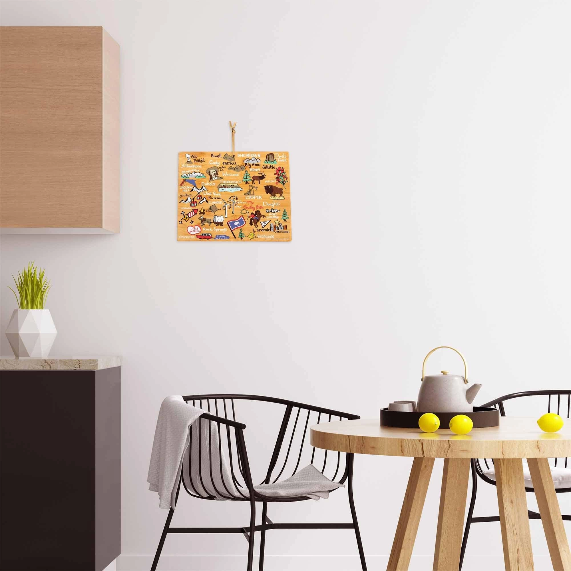 Wyoming Cutting Board with Artwork by Fish Kiss