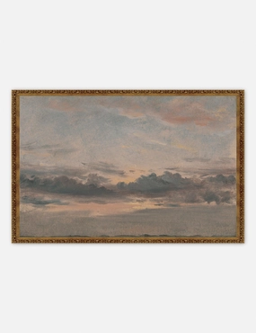 Yale, A Cloud Study, Sunset Print wall art,canvas print,home wall decor
