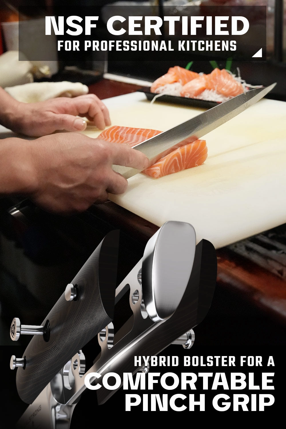 Yanagiba Knife 10.5" | Gladiator Series | NSF Certified | Dalstrong 