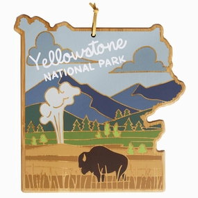 Yellowstone Cutting Board with Artwork by Summer Stokes cutting board,chopping board,kitchen tools