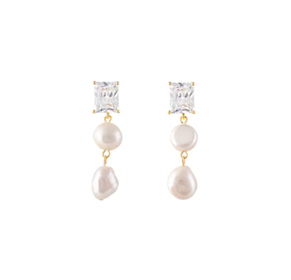Zahar Sierra Earrings White Shoes_Bianc-Jewellery