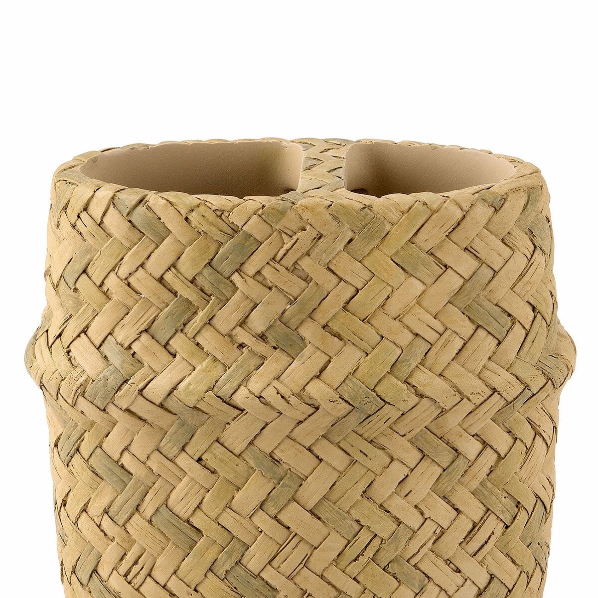 Zona Glam Toohtbrush Holder - Natrual - 4.33" x 2.44" x 3.98"
