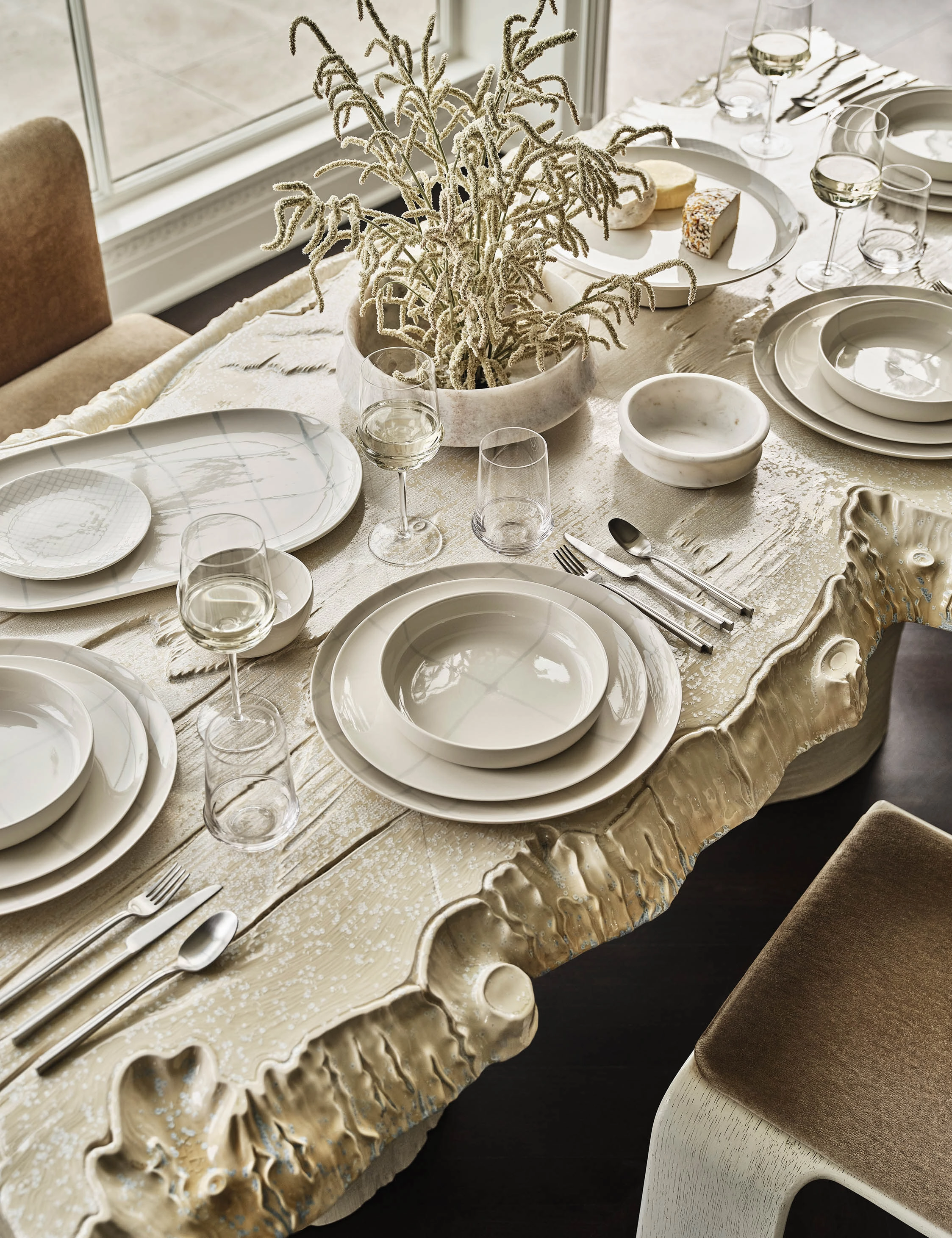 Zuma Porcelain Serveware by Kelly Wearstler x Serax home decor,home accents,interior accessories