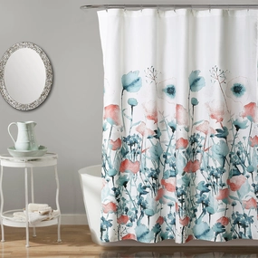 Zuri Flora Shower Curtain shower curtain,bath curtain,bathroom decor